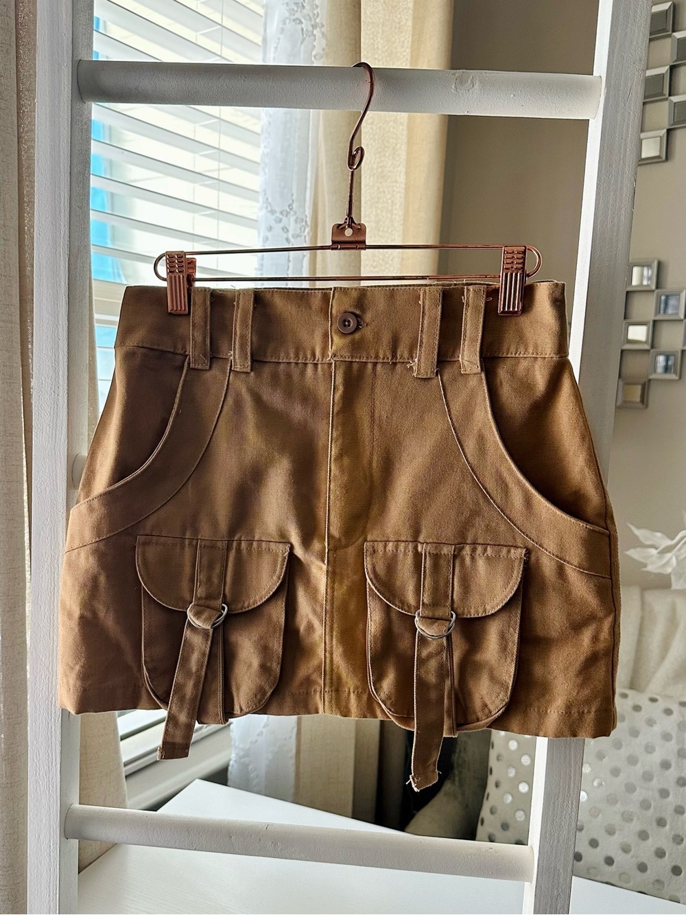 PLT Cargo mini skirt with utility details Size 4